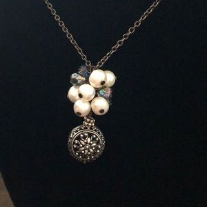 Long Chrome Layering Necklace